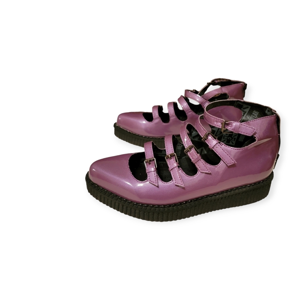 T.U.K. Purple MaryJane Creeper Size 9